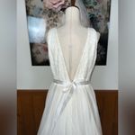 Beautiful Nina Canacci Chiffon over Lace Wedding Gown! White Size 18 Photo 6