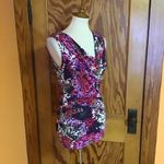 CAbi op art bright plunging tank top Photo 6