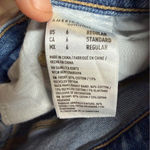 American Eagle  Super High-Rise Baggy Straight Rhinestone Jeans Size 6 Photo 5