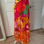 Anthropologie Farm Rio Floral Silky Satin Midi Skirt Photo 7