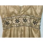 NWT Mandalay Dark Pearl Beaded Empire Waist Maxi Long Evening Gown Womens Size 6 Silver Photo 6