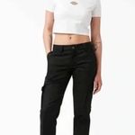Dickies NWT  Women's Stretch Cargo Pants Black Relaxed Fit Straight Leg Sz 16R Photo 2