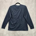 Cutematchy Navy Blue Merry Christmas Tree Print Y2K VTG Long Sleeve Top Medium Photo 1