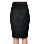 Bebe Gray High Waisted Career Work Office Zipper Pencil Straight Midi Skirt Sz 4 Photo 2