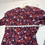 Veronica Beard  Louella Berry Floral Print Silk-Satin Mini Dress 4 NEW *TINY FLAW Photo 9