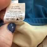 J.Crew  One Piece Swimsuit Optional Strap Or Strapless Aqua Turquoise Blue Sz 12 Photo 5