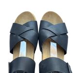 No. 6 Store Shelby Clog on Mid Wedge in Black Leather Size 38 Photo 2