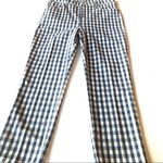 J.Crew Plaid Check Print High Waisted Straight Jeans Photo 5