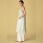 Anthropologie NWT Maxi Ruffle Halter Top in Mint Green Photo 1