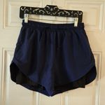 Women's Navy Blue Athletic Running Shorts Size Medium Dri Fit Spandex Lining EUC Photo 1