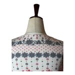 Victoria's Secret  Shirt Women Medium White Dream of Me Fair Isle Thermal Henley Photo 3