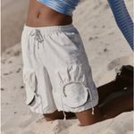 Free People White Cargo Shorts Photo 6