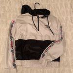 Umbro Black & White Quarter Zip Windbreaker Photo 0