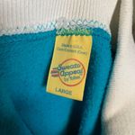 Tultex Vintage Sweats Appeal  cross-stitch Dutch doll blue collared L sweatshirt Photo 3