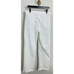 MOTHER The Kick It High Waist Straight Leg Jeans in Wash Fairest Of Them All White Size 32 Photo 5