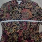 Dress Barn Vintage Tapestry Women’s Multicolor Floral Jacket Blazer Small Photo 6