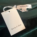 Sporty & Rich NWT RARE Deadstock Velour Green Capsule Crewneck Sweatshirt XL Photo 3