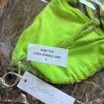 Ruby Juillet Swim  Top Lurex Sparkle Lime Photo 3