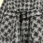 Houndstooth Charles Gray London Women's Belted Black/Gray  Coat Sz L Large Jacket Photo 2