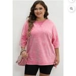Source Unknown Womens Oversized Tshirts Tops Blouse Mineral Wash Exposed Seam Pink Size 2X Plus Photo 7