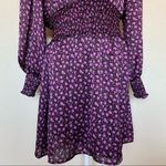 Leyden Magenta Mini Roses Smocked Dress L NWT Size L Photo 5