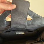 Cherokee Vintage 90s Black Leather Victorian Tapestry Beaded Top Handle Small Bag Photo 8