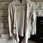 INC International Concepts beige cardigan open snap closure large Photo 4