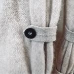 White +Warren Oatmeal Long Sleeve Toggle Button Cashmere Cardigan Size M Photo 3