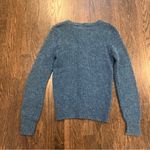 Cottagecore Flower Embroidered Blue Sweater size small Vintage Photo 10