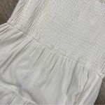 Jessica Simpson  Dress Women M White Square Neck Tiered Rayon Lined Mini Crochet Photo 7