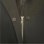 Grace Dane Lewis Black Long Sleeve Long Line Trench Coat Jacket Size 4 Photo 2