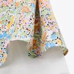 ZARA Mini Floral Ruffle Strap Sweetheart Neckline Colorful Dress SZ L Photo 12