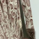 Habitual Rae Snake Print Button Front Shirtdress tan beige size XS Photo 11
