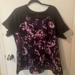 Lane Bryant LIVI Active Women's Plus Size 18/20 Short Sleeve Athletic Top Black/Purple Photo 0