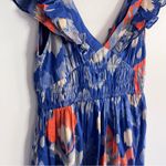 Banjanan Maya Midi Dress in poppy mallow Sz S Blue Photo 5