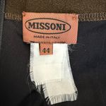 Missoni Vintage  Dark Brown Straight Leg Pants Size 44 Photo 3