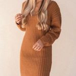 ✨ Dijon Fluffy Sweater Dress✨ Tan Size L Photo 2