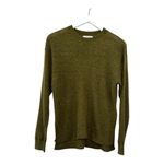 Madewell Ribbed Alpaca-Blend Crewneck Sweater Olive Green Size XXS Photo 2