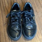 Puma Women’s 8.5 Cali Croc Black Sneakers Photo 1
