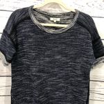 Madewell  Textured Sweatshirt Dress: Heathered Navy Photo 3