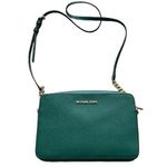 Michael Kors Turquoise Blue Jet Set Travel Crossbody Bag Photo 0