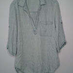 Bella Dahl  light blue chambray blouse size XS Photo 0