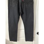Levi's ‎ 501 Ripped Distressed Black Wash Denim Jeans Size 32 Photo 5