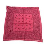 Pink Paisley Bandana Handkerchief Cowgirl Cowboy Pinup Biker Everyday Photo 1