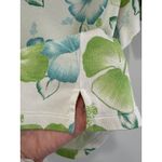 Tommy Bahama  Silk Cotton Tropical Pullover V Neck Top Sz L Resort Summer Hawaii Photo 6