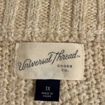 Universal Threads 🧶 Universal Thread 1X Chunky Knit Half-Zip Sweater — Oatmeal Beige Photo 1