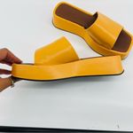 Alohas Janice Platform Sandals‎ Slides Orange Svegan 90s Y2K EU41 10 Photo 5