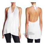 Ella Moss Halter Tank White S Honeymoon Bride Convertible Tie Wrap Photo 1