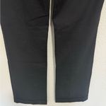 Moschino JEANS Wide Leg Black Trousers Pant with Leather Waistband Size 14 Photo 11
