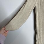 ZARA Ribbed Knit Longline Duster Cardigan Tan Beige Size Large Photo 6
